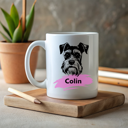 Personalised Miniature Schnauzer Mug