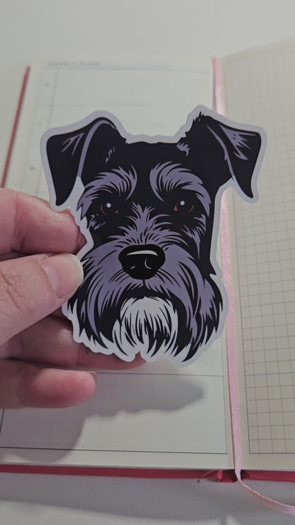 Miniature Schnauzer Die Cut Sticker