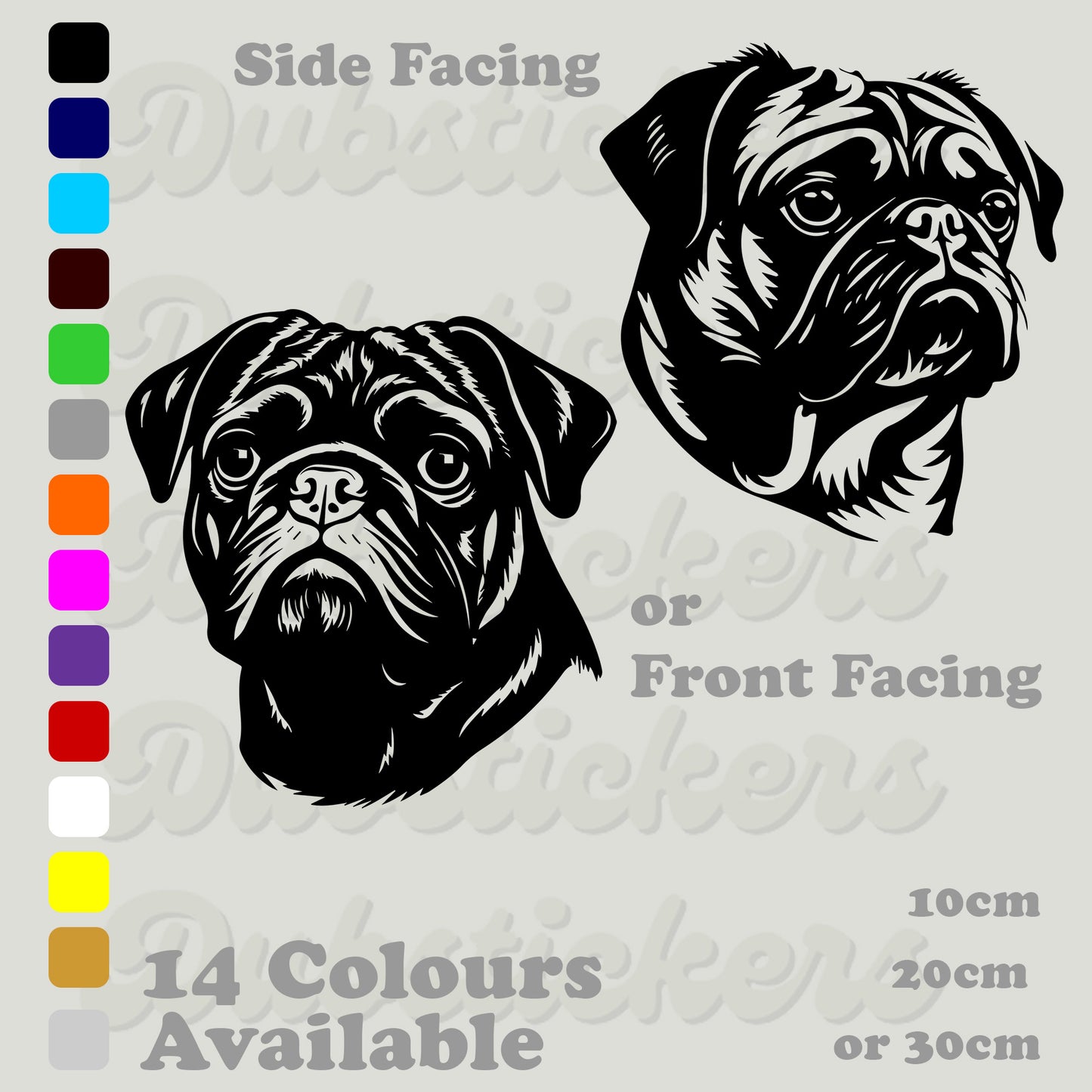 Pug Decal