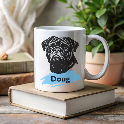 Personalised Pug Mug