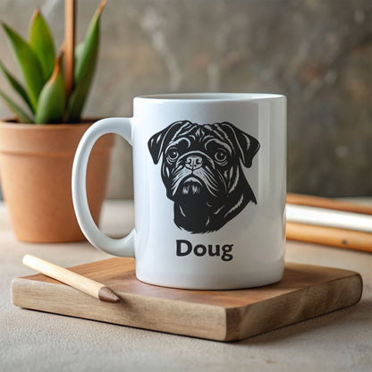 Personalised Pug Mug