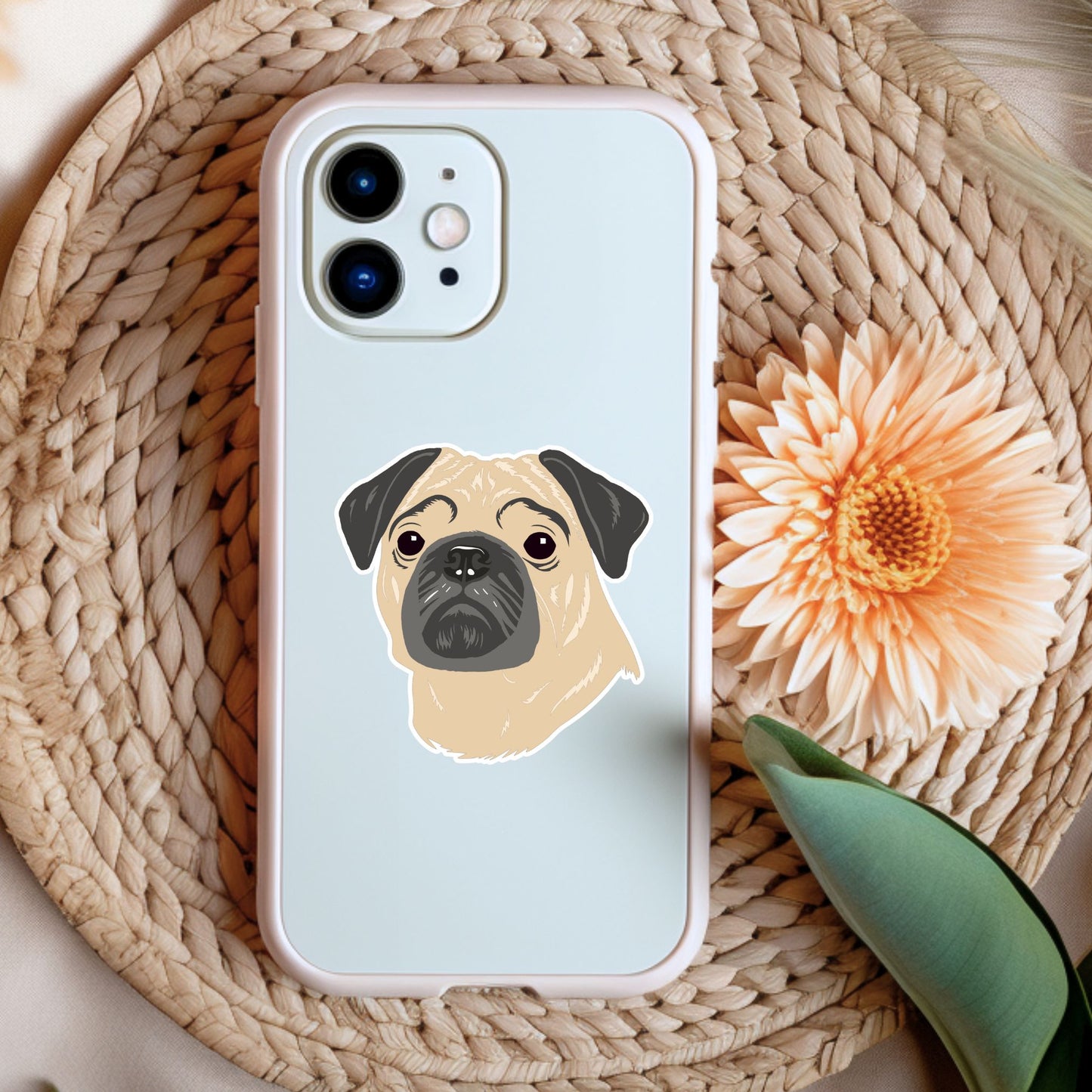 Pug Die Cut Sticker