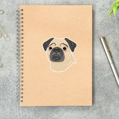 Pug Die Cut Sticker