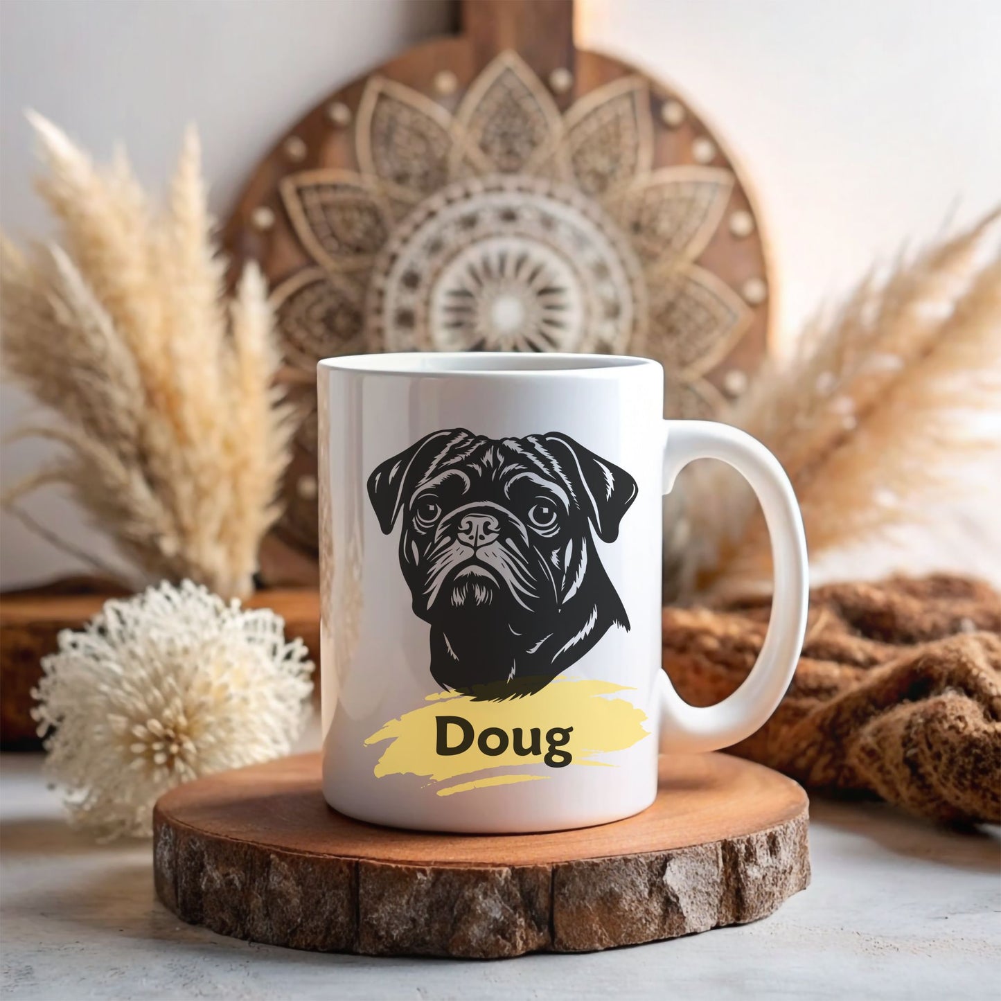 Personalised Pug Mug