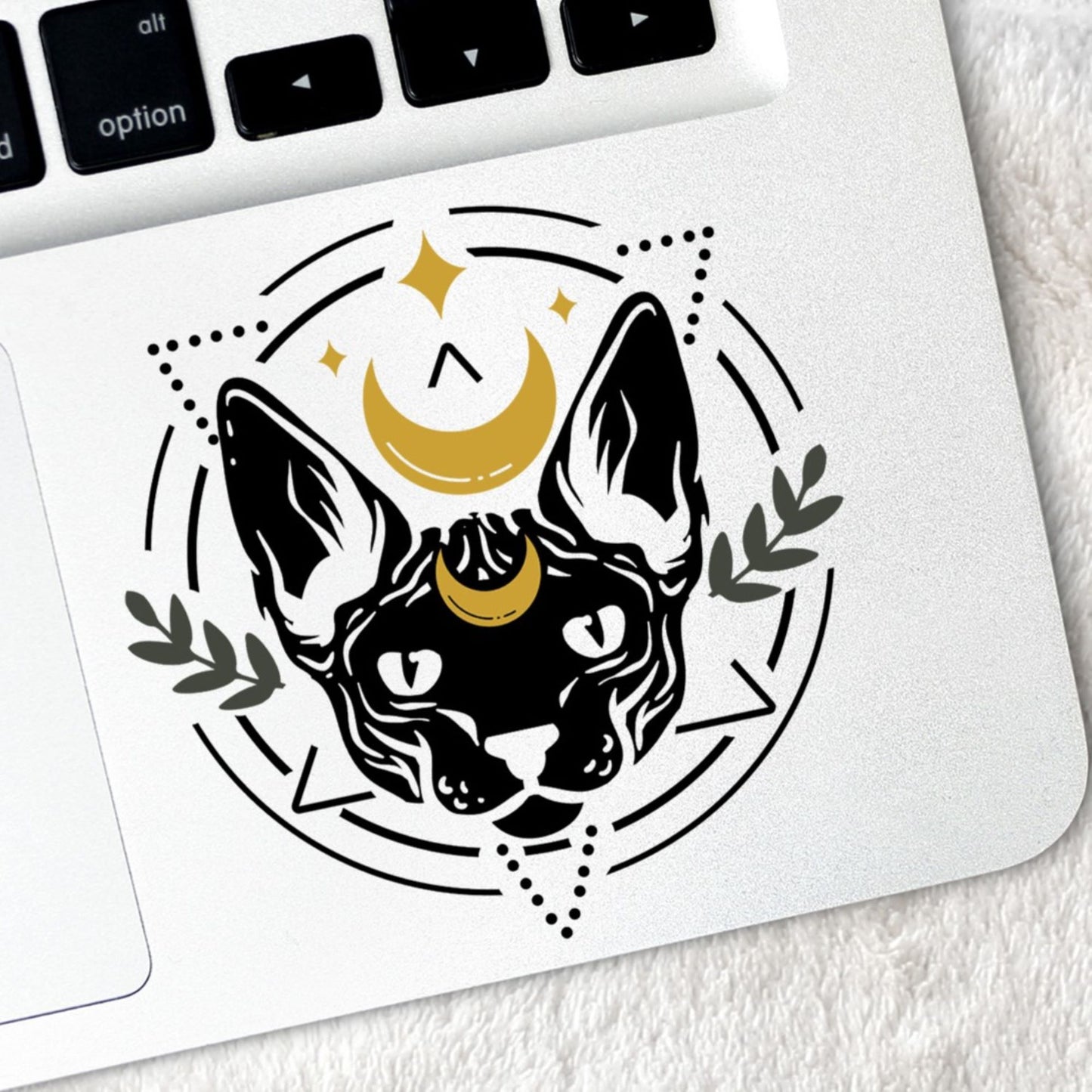 Geometric Sphynx Vinyl Stickers Magick Dark Academia Fairy Witch