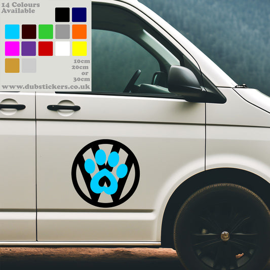 Dub Pawprint Decal