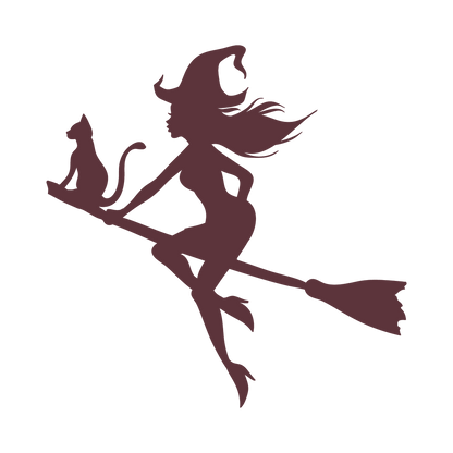 Witch Silhouette Vinyl Stickers Magick Dark Academia Fairy Witch