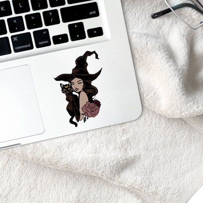 Witch & Cat Vinyl Stickers Magick Dark Academia Fairy Witch